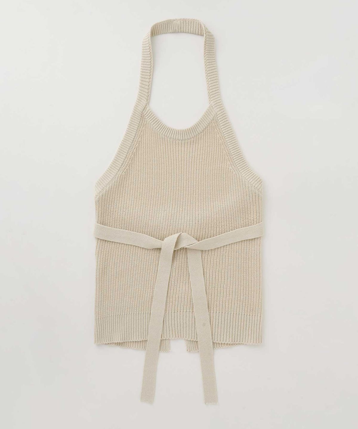 더라이(THERYE) Wrap Sleeveless Knit(Light Beige)