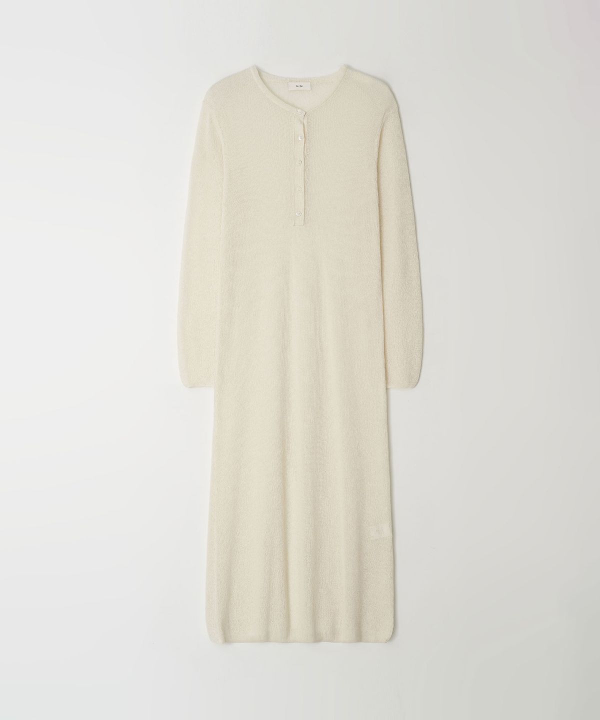 더라이(THERYE) Linen Button Long Dress(Cream)