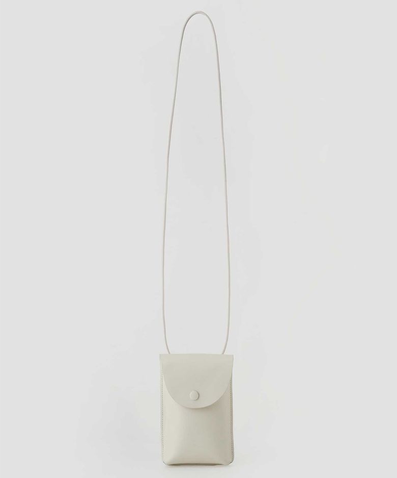 Leather Botton Mini Bag(Ivory)