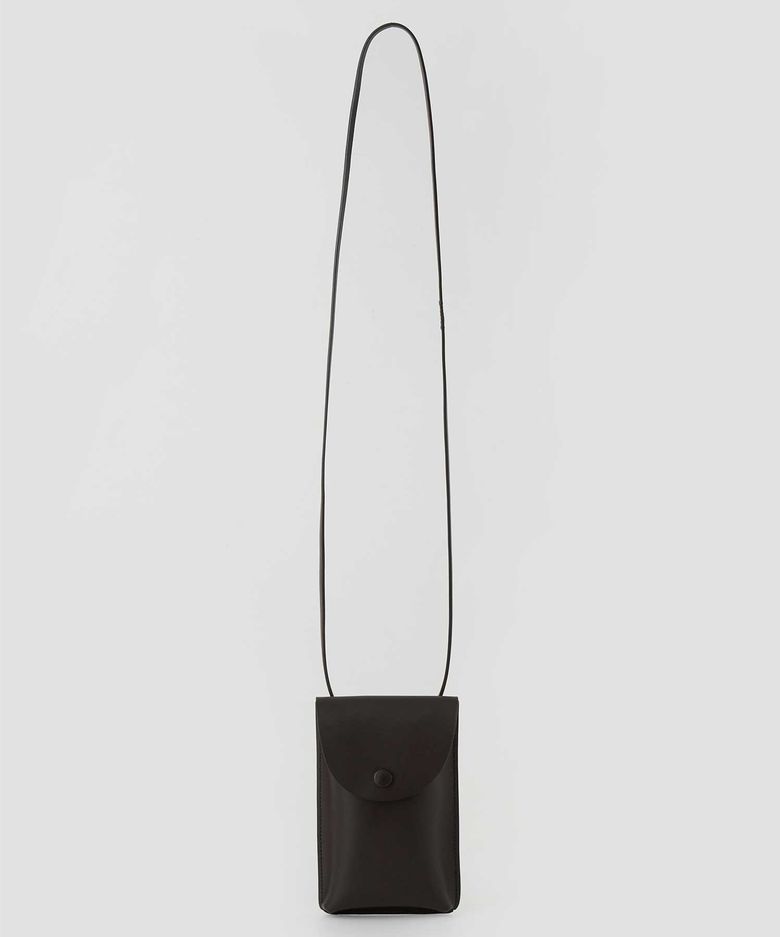 Leather Botton Mini Bag(Brown)
