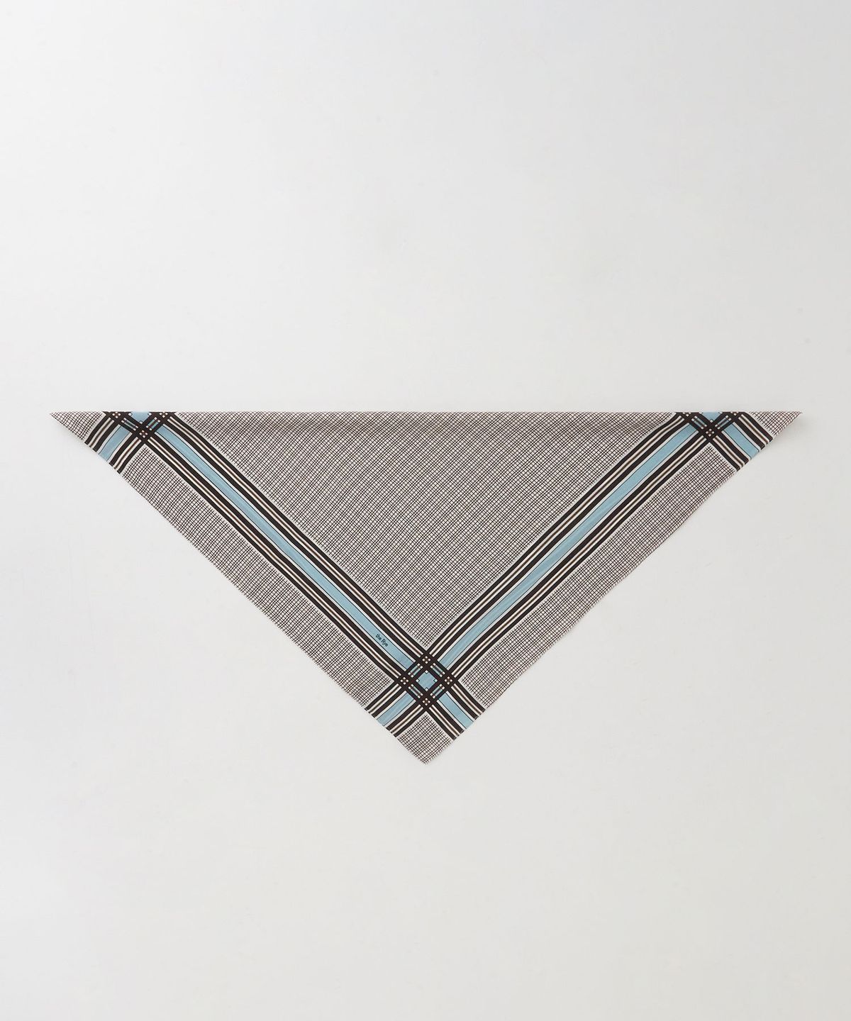 더라이(THERYE) Silk Check Scarf(Brown)