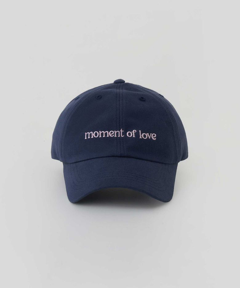 Moment Cotton Ball Cap(Navy)