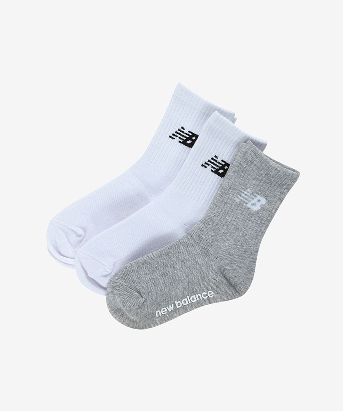 뉴발란스 키즈(NEWBALANCEKIDS) [3PCS] 에센셜 아동 장목 양말 NK8EGS203U16