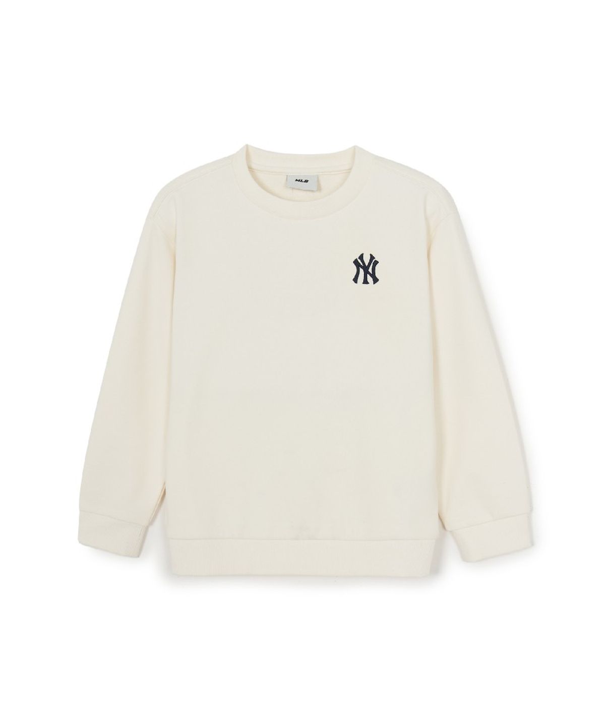 엠엘비 키즈(MLB KIDS) 베이직 스몰로고 맨투맨 NY (Ivory)