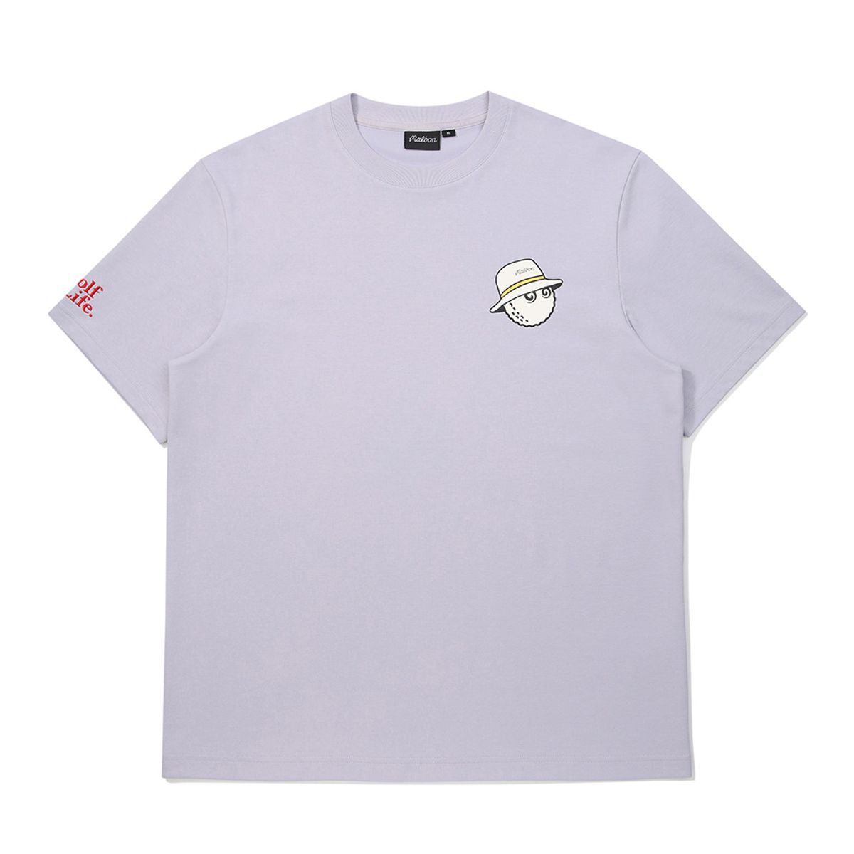 말본 골프(MALBON GOLF) 버킷 스크립트 유니 라운드 티셔츠 PURPLE