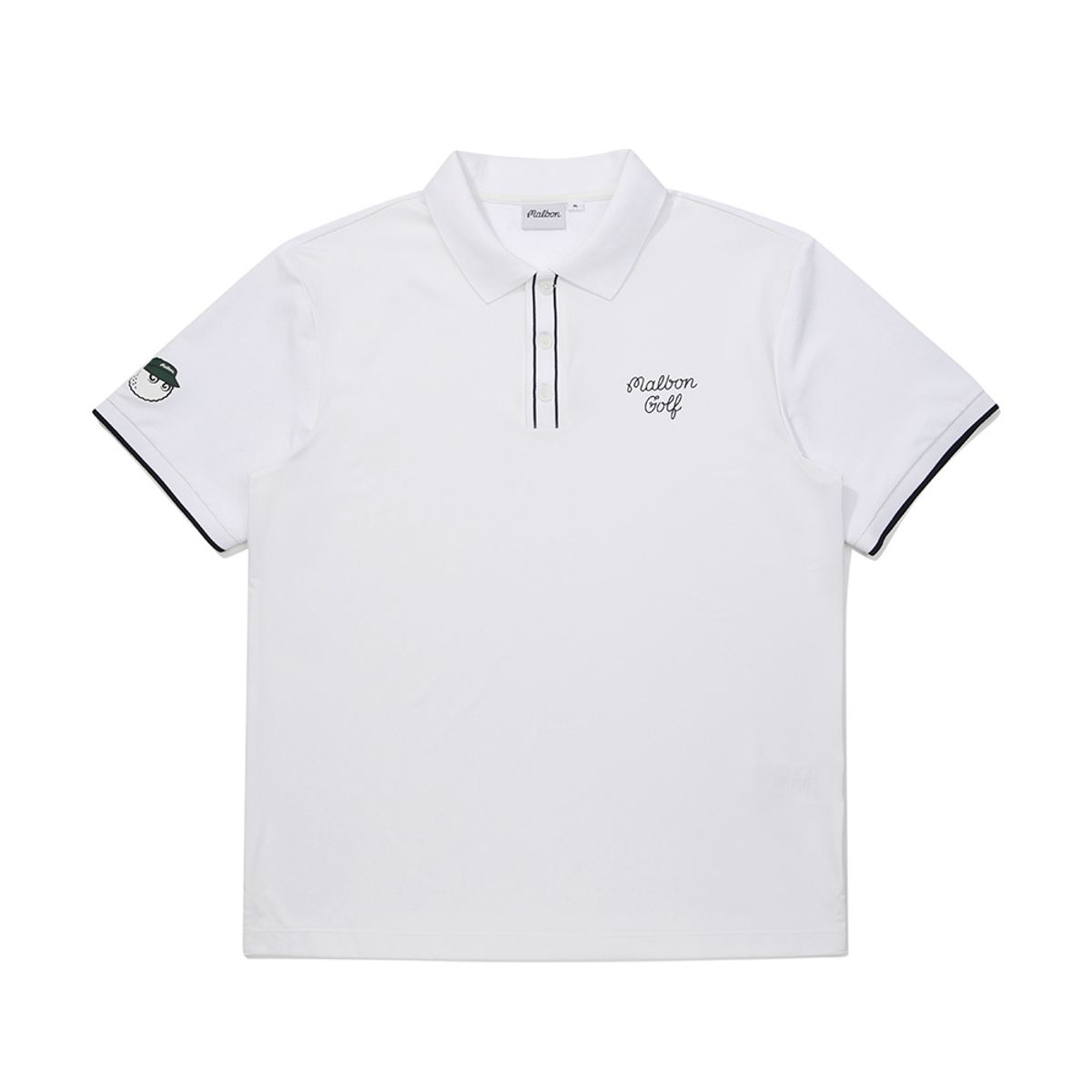 말본 골프(MALBON GOLF) 기능성 반팔 폴로 티셔츠 WHITE (MAN)