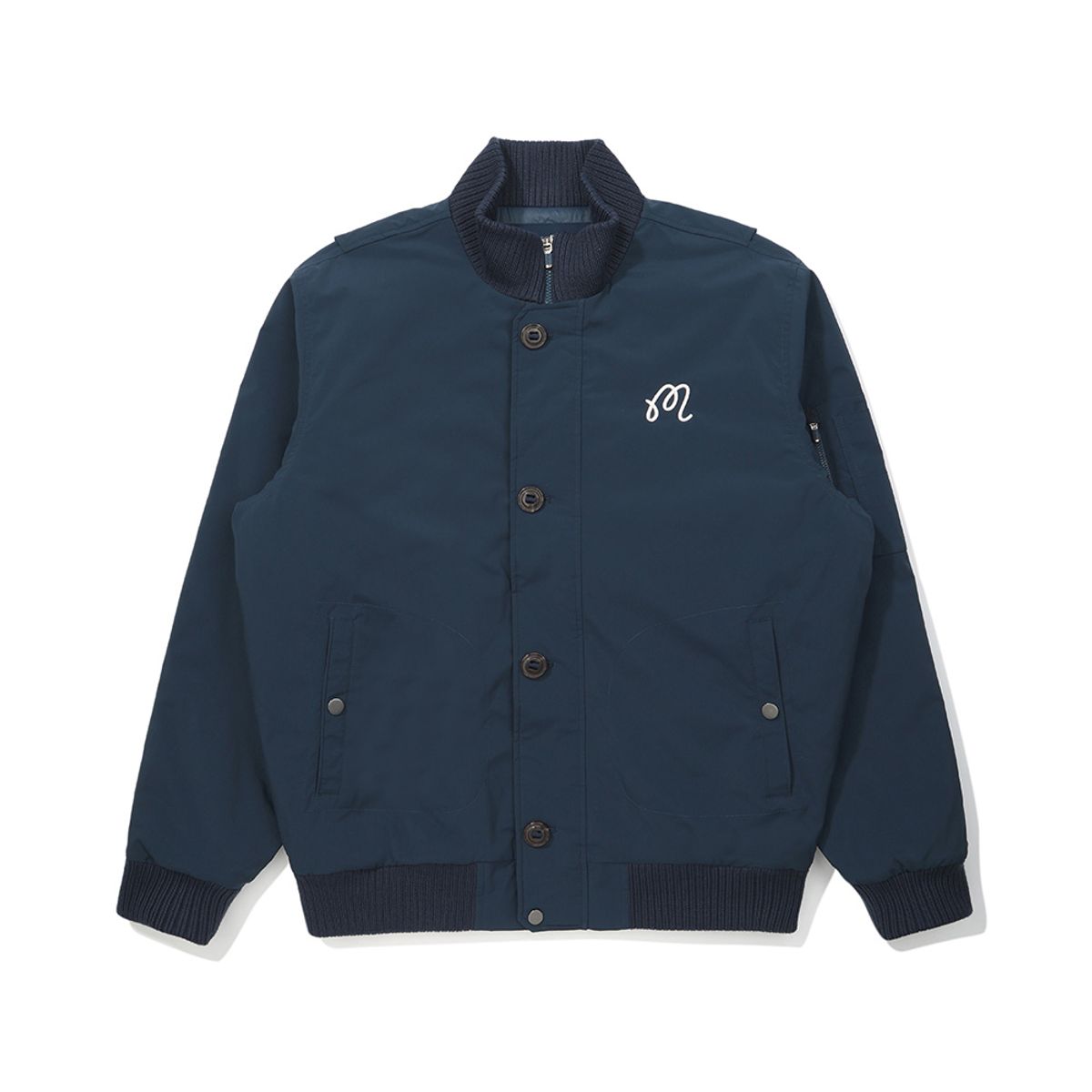 말본 골프(MALBON GOLF) M 버튼 패디드 자켓 NAVY (MAN)
