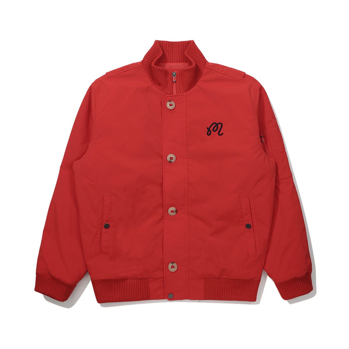 말본 골프(MALBON GOLF) M 버튼 패디드 자켓 RED (MAN)