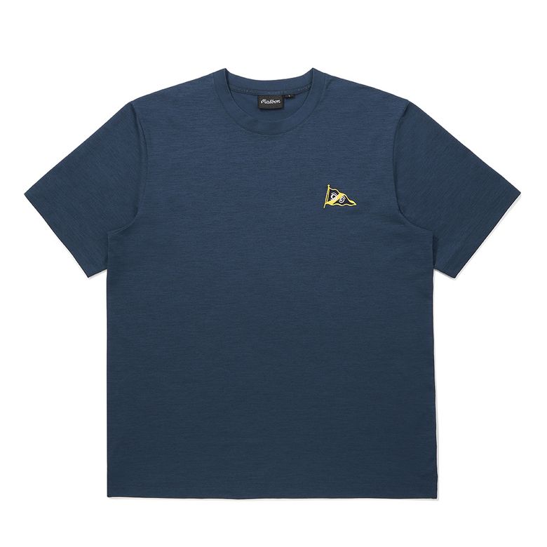YACHT CLUB 유니 라운드 티셔츠 NAVY