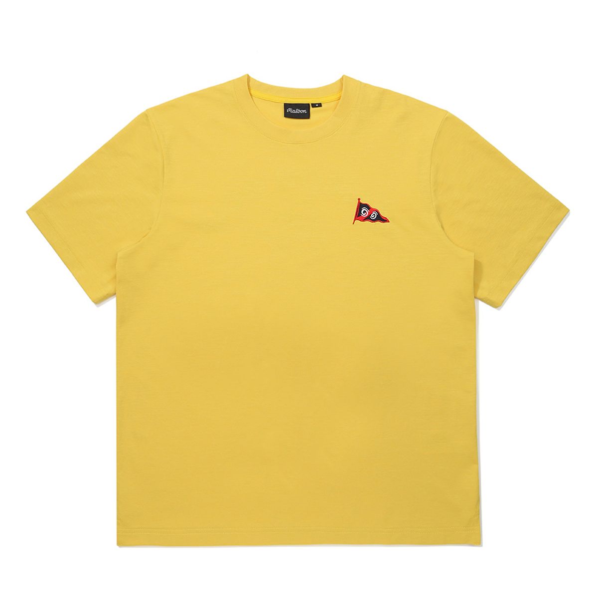 말본 골프(MALBON GOLF) YACHT CLUB 유니 라운드 티셔츠 YELLOW