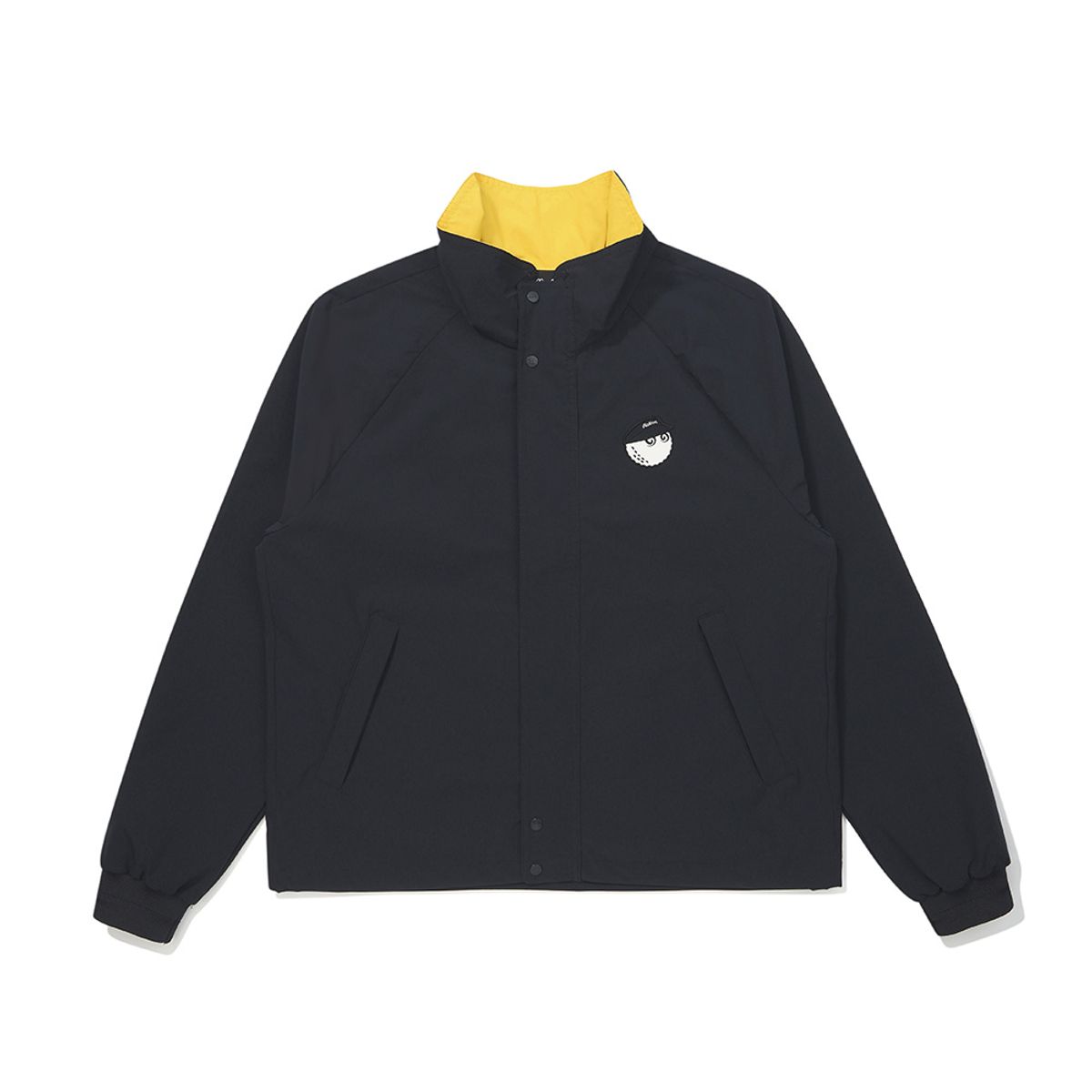 말본 골프(MALBON GOLF) 래글런 컬러블럭 재킷 NAVY (WOMAN)