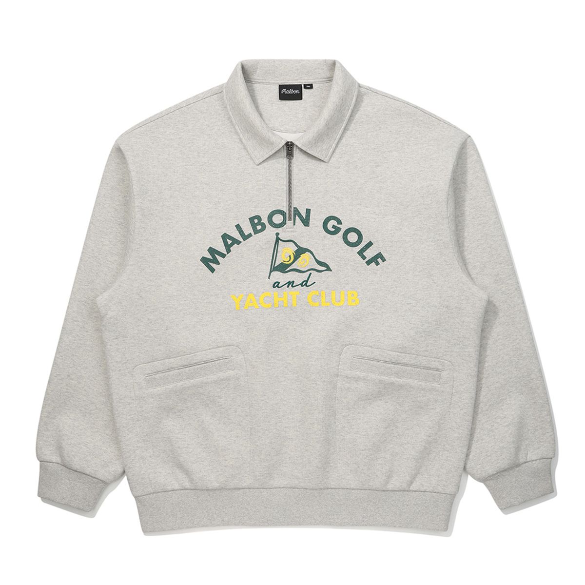 말본 골프(MALBON GOLF) 카라형 에어리 티셔츠 GRAY (MAN)