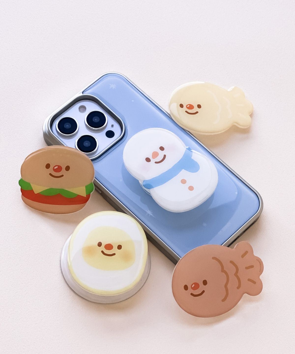 아보프렌즈(AVO FRIENDS) 눈사람 치즈버거 붕어빵 계란빵 에폭시 / 맥세이프 스마트톡