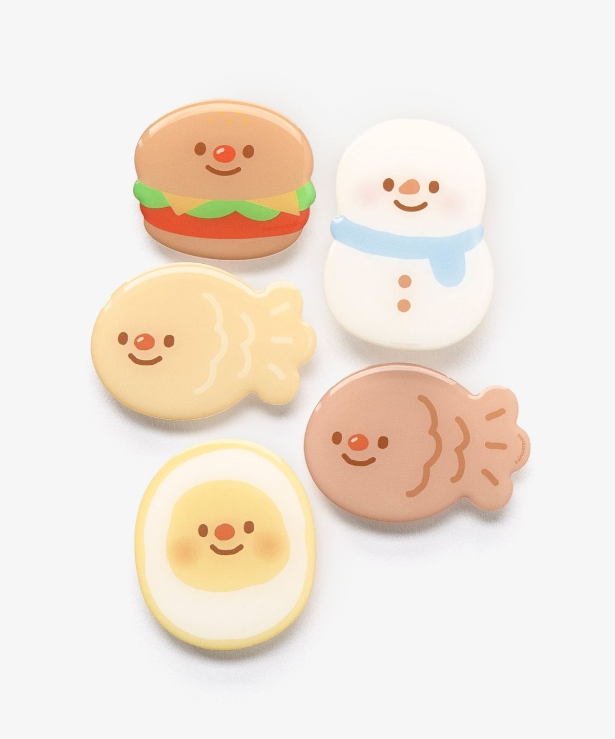 아보프렌즈(AVO FRIENDS) 눈사람 치즈버거 붕어빵 계란빵 에폭시 / 맥세이프 스마트톡