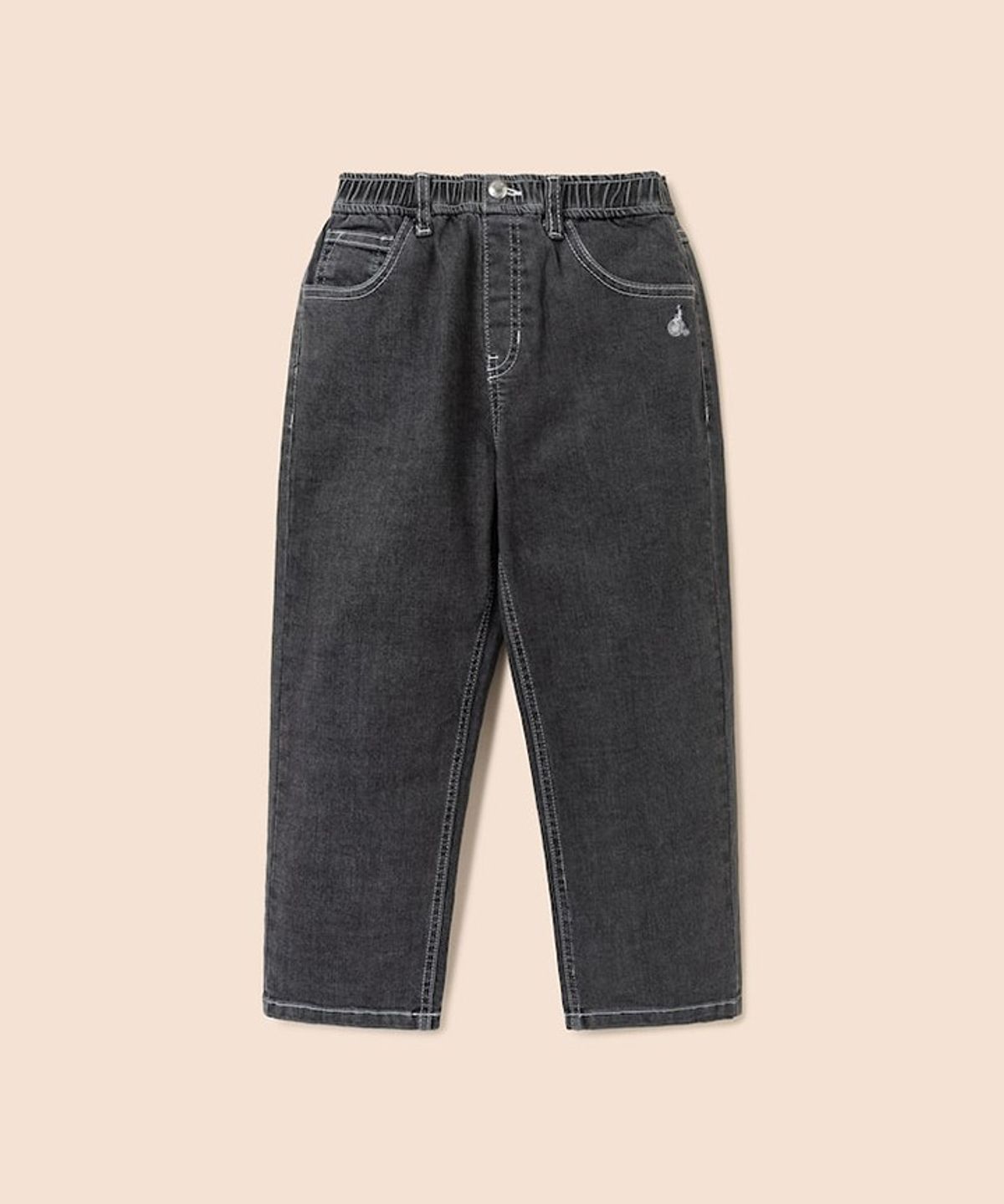 빈폴 키즈(BEANPOLE KIDS) 블랙 스트레이트 데님팬츠  애쉬 (BI6121UE24) (BI6121UE24)