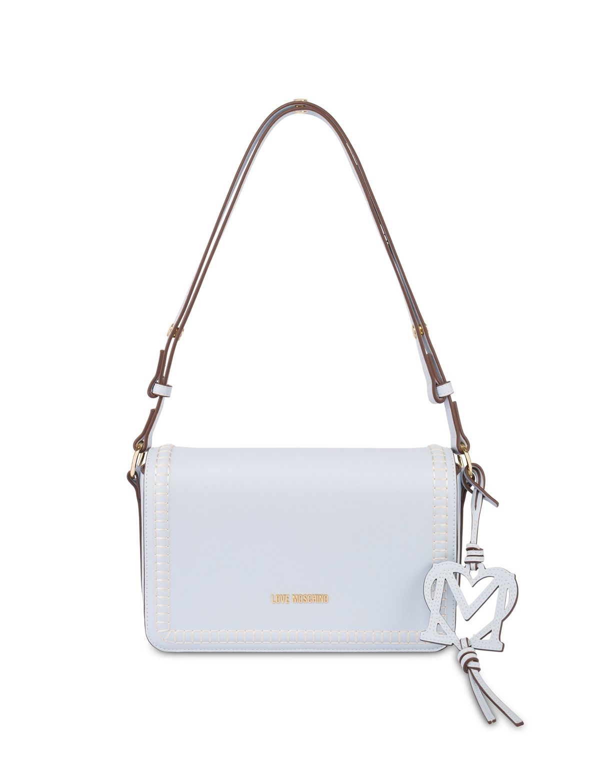 러브 모스키노(LOVE MOSCHINO) 러브 스티치 참 숄더백 베이비블루