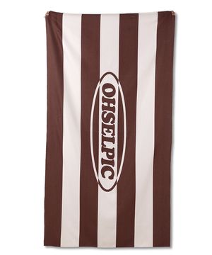 레트로 스트라이프 비치타올_찰스 브라운