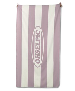 레트로 스트라이프 비치타올_바이올렛