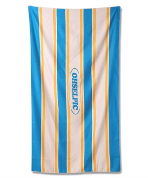 시그니처 스트라이프 비치타올_유러피안 블루