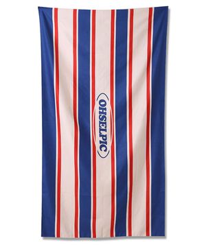 시그니처 스트라이프 비치타올_셀린 네이비