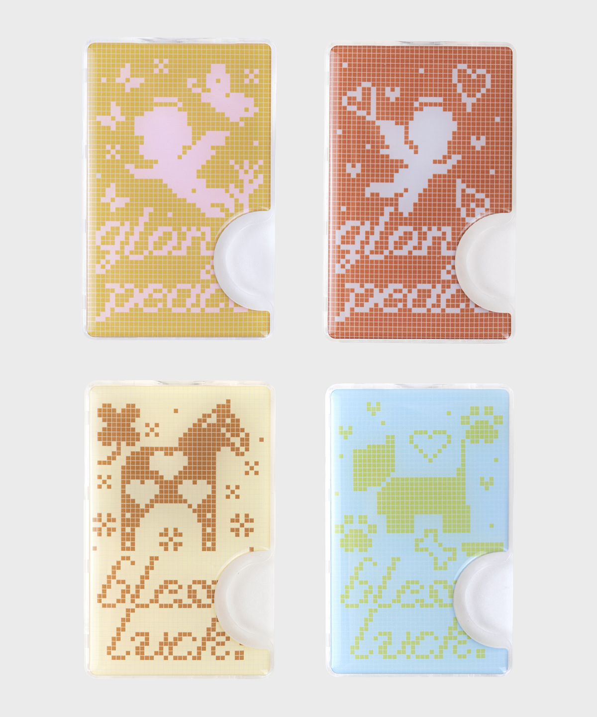 꼴라주바캉스(COLLAGEVACANCE) Knitting Pattern Epoxy MagSafe Card Wallet (맥세이프카드지갑) - 4type