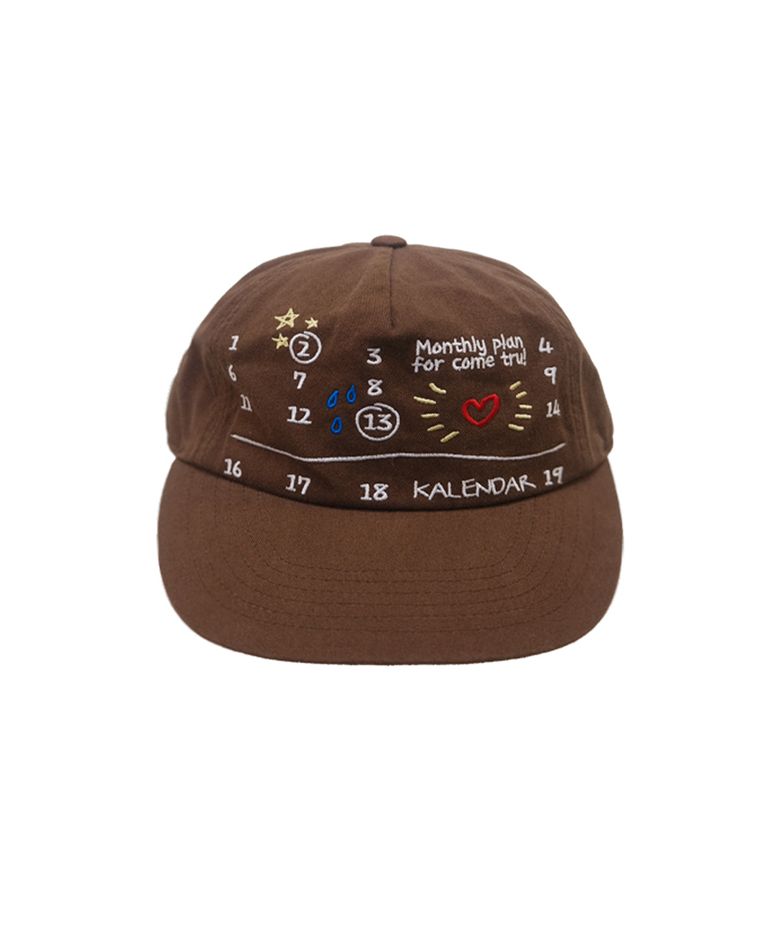 Monthly Plan 5pannel Cap - Brown