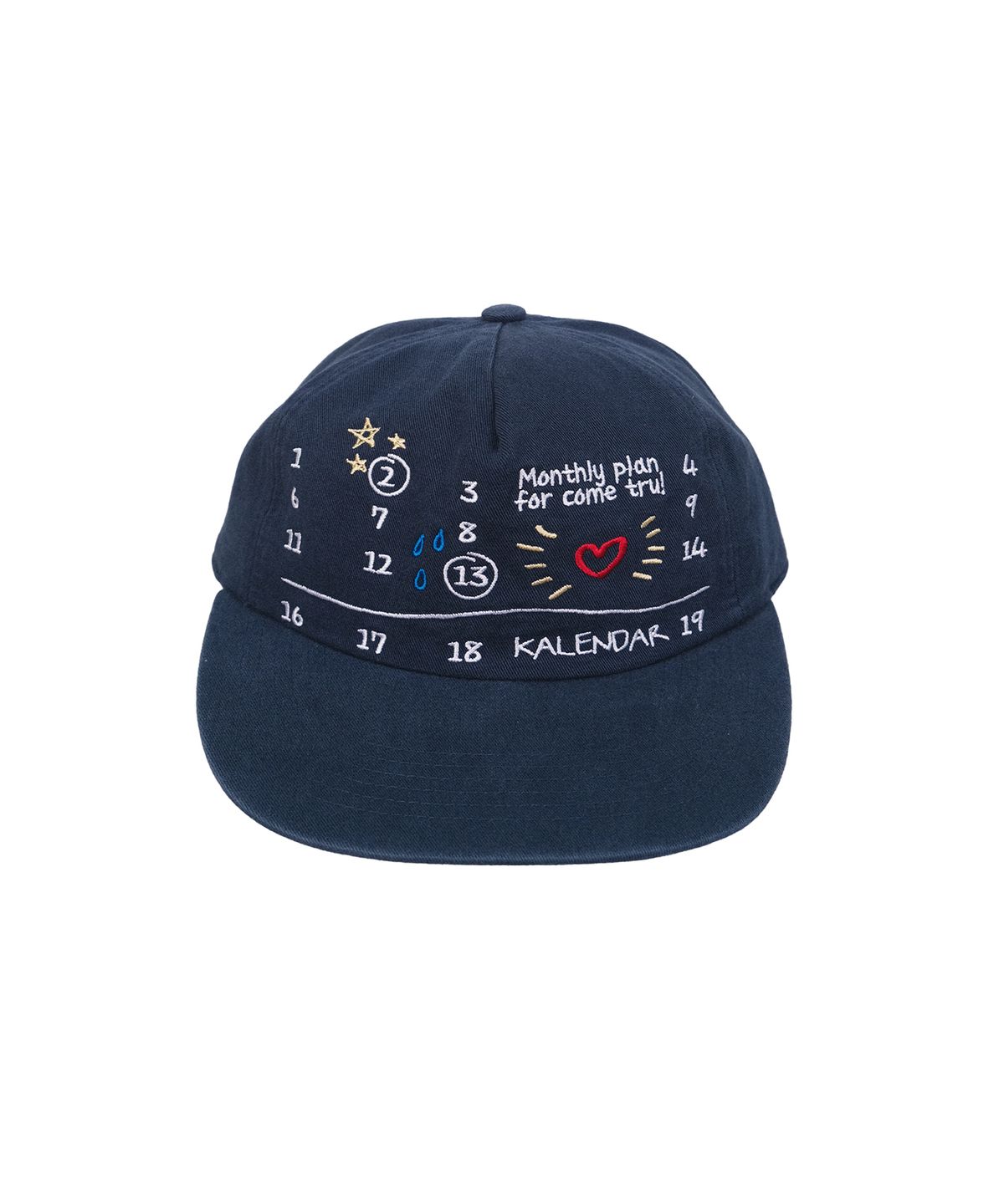 카렌다(KALENDAR) Monthly Plan 5pannel Cap - Navy