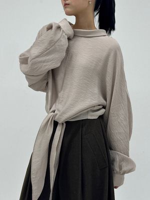 Tie Button  Blouse (2C)