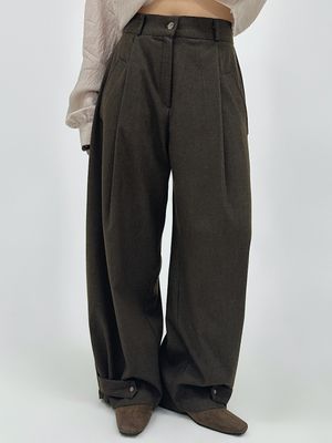 Button Hem Slacks (2C)