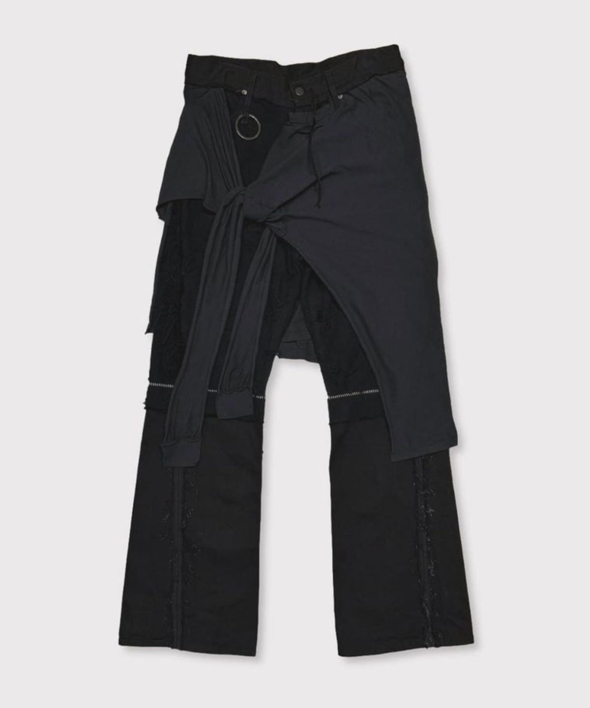 마이너스(MINUS) Twist Seam Lot.20746 BORO CRUST With Wrapped - BLACK