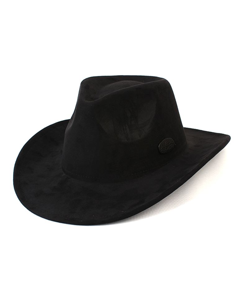 Cowboy Suede Black Fedora 페도라