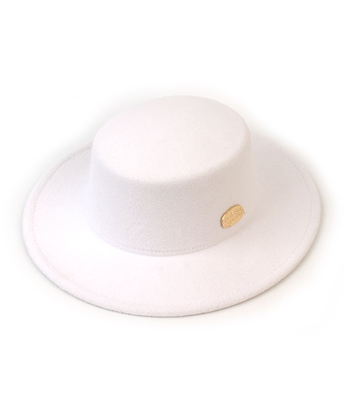 유니버셜 케미스트리(UNIVERSAL CHEMISTRY) Poly White Flat Fedora 페도라