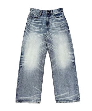 fst wide denim pants (blue)
