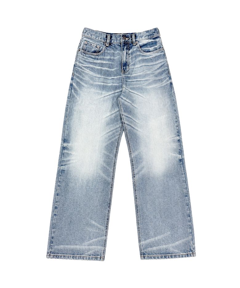 fst wide denim pants (blue)