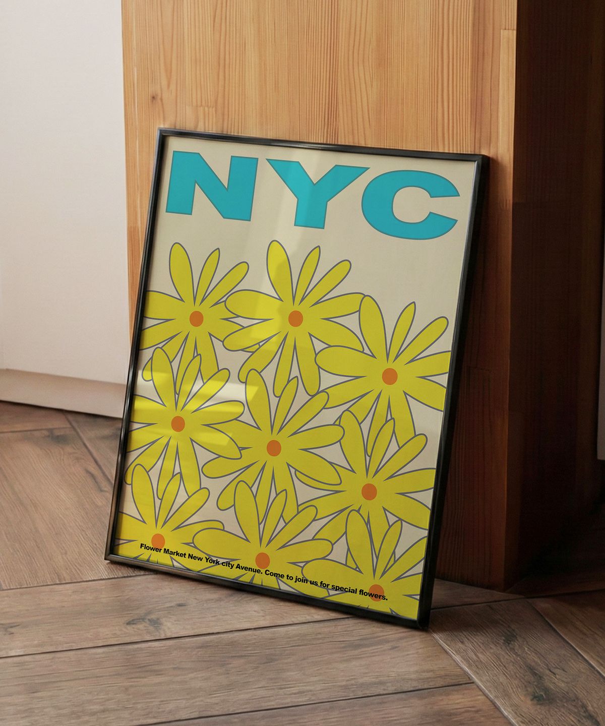 띵스네버체인지(THINGSNEVERCHANGE) NYC Flower Market 일러트스레이션 포스터