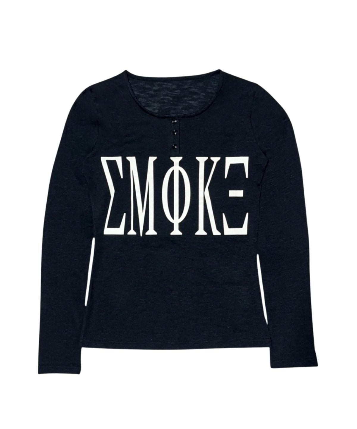 스모크어스타(SMOKEASTAR) SMOKE CODE LONG-SLEEVE (BLACK)