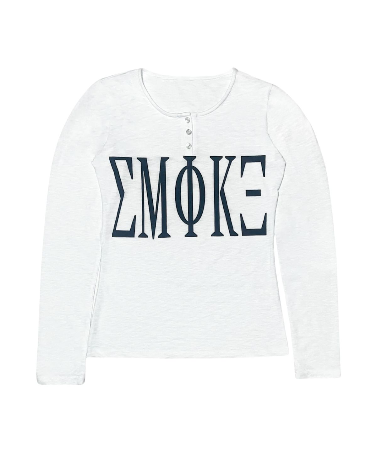 스모크어스타(SMOKEASTAR) SMOKE CODE LONG-SLEEVE (WHITE)