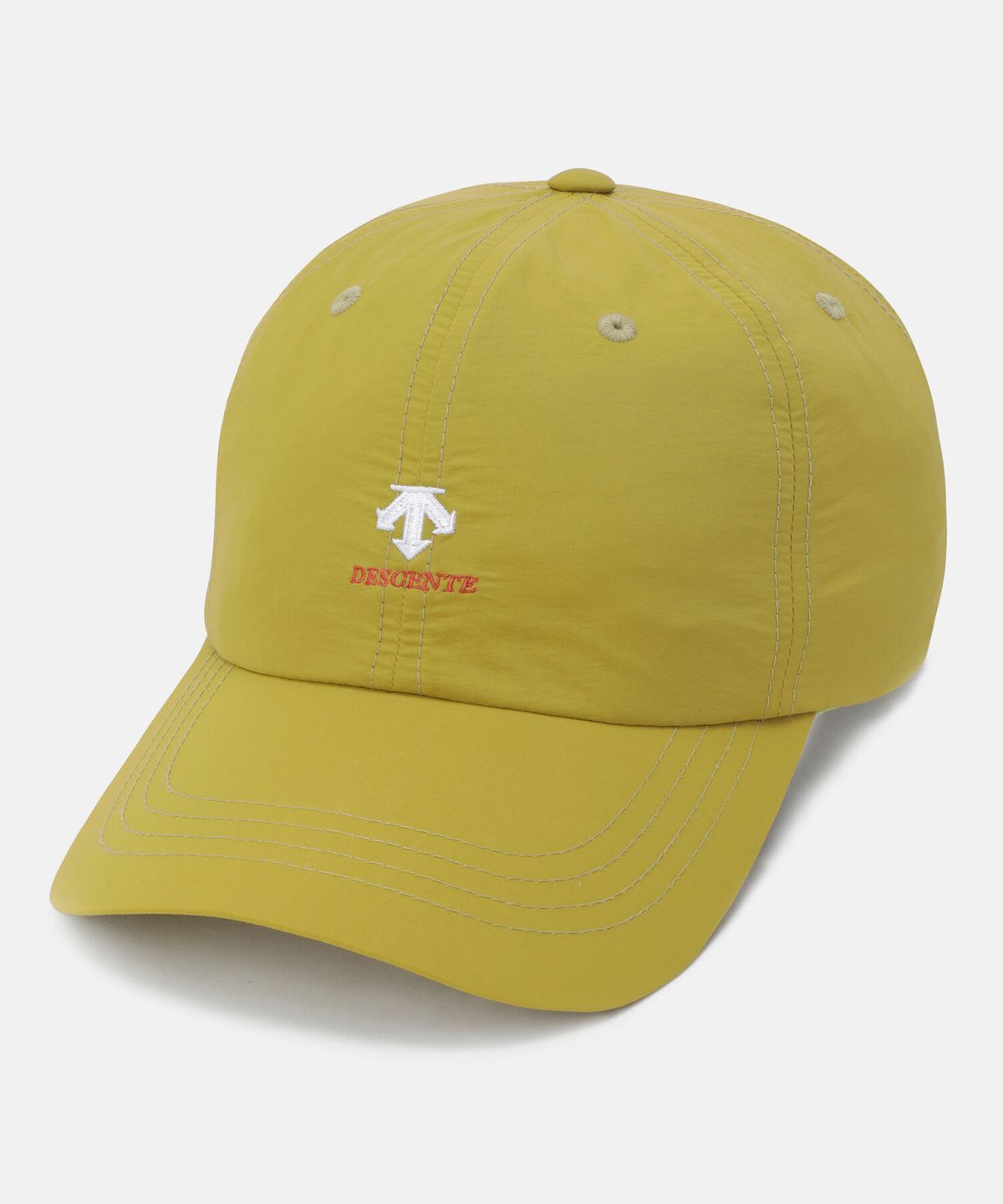 데상트(DESCENTE) 나일론 경량 우븐 볼캡 올리브 SR123UCP1A