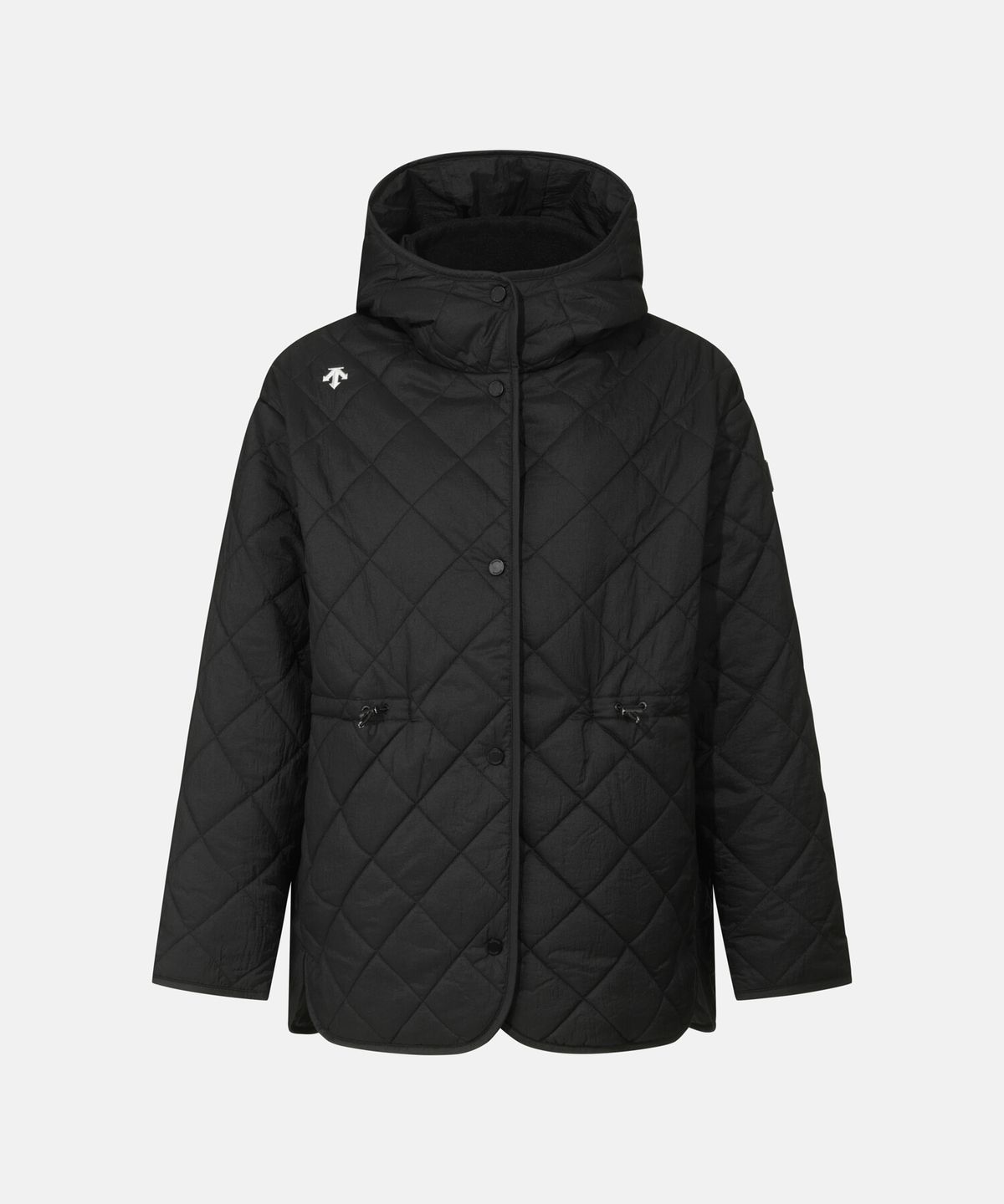 데상트(DESCENTE) 우먼스 퀼팅 롱 패딩 자켓 블랙 SR122PKT12