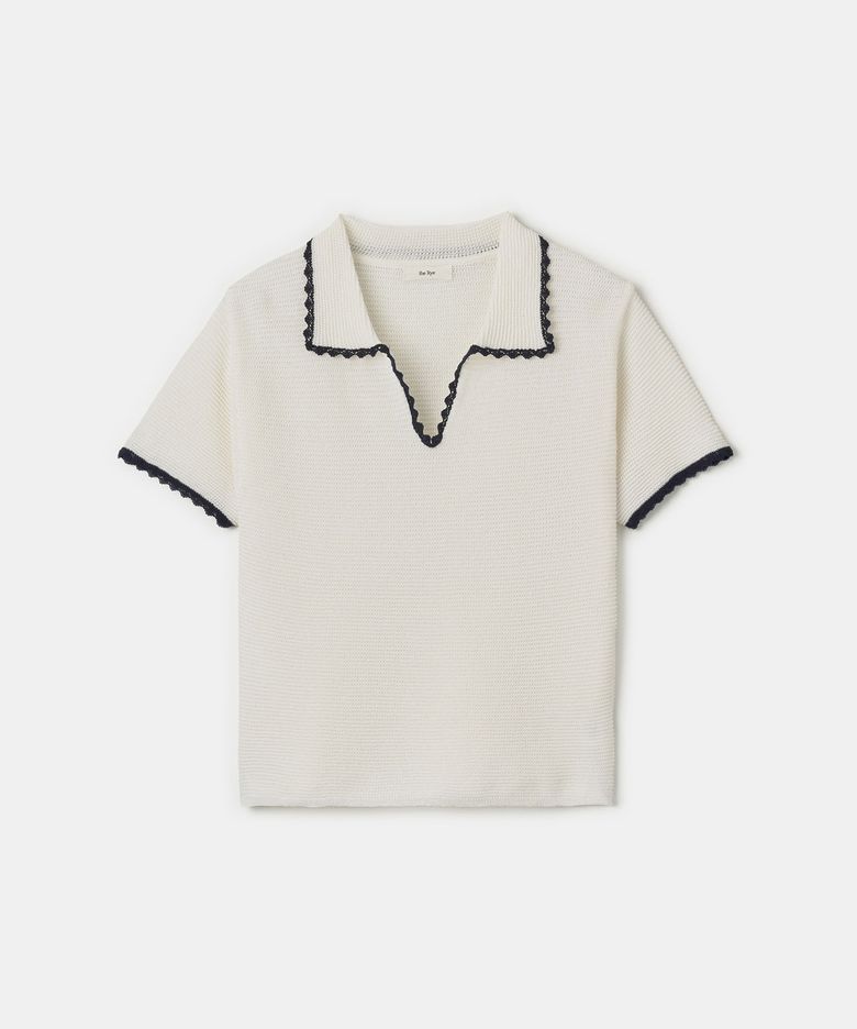 Open Collar Knit(Ivory)