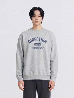 공용 플리스 그래픽 맨투맨_PHG1TR3320