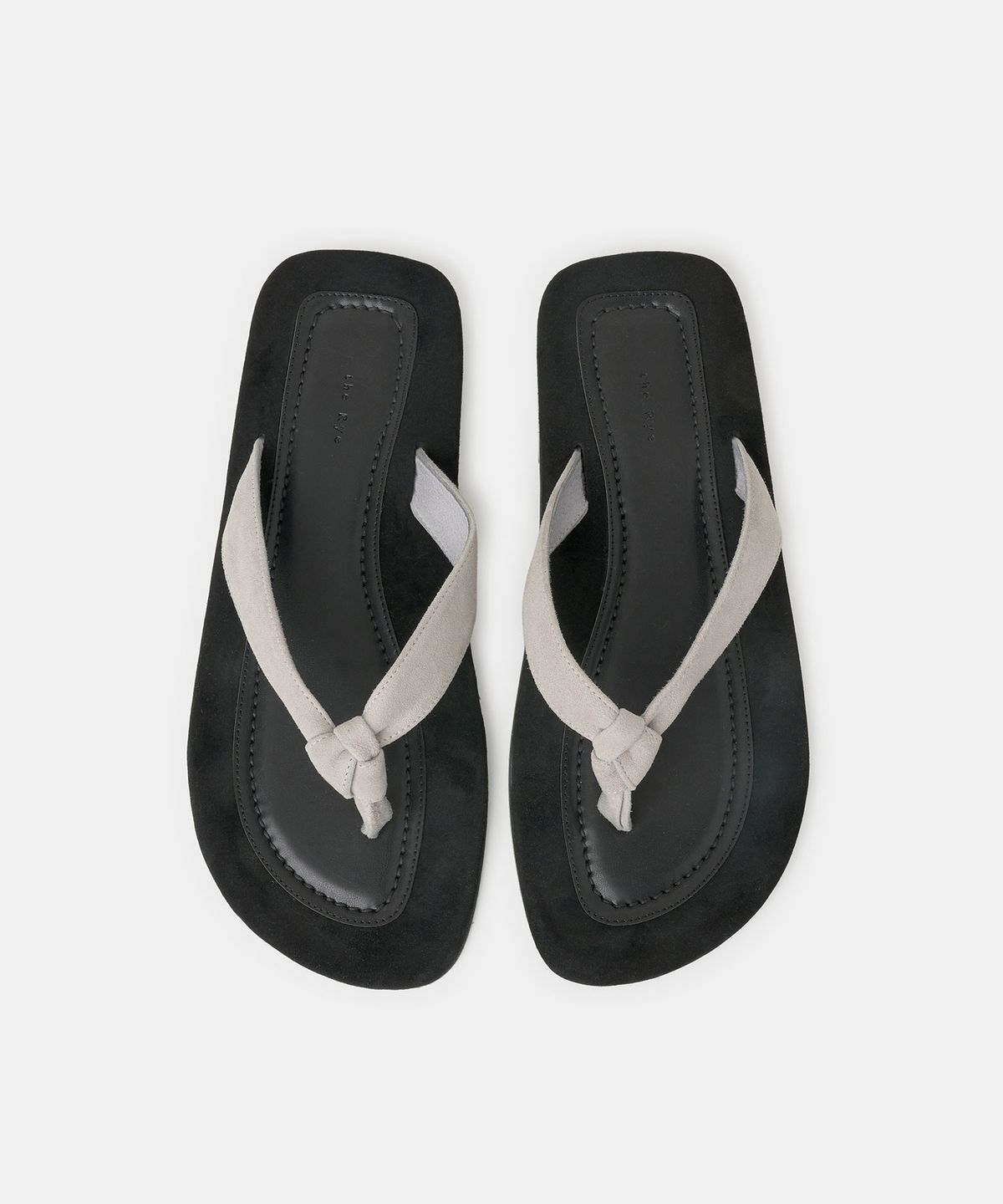 더라이(THERYE) Twist Flip-Flop(Light Grey)