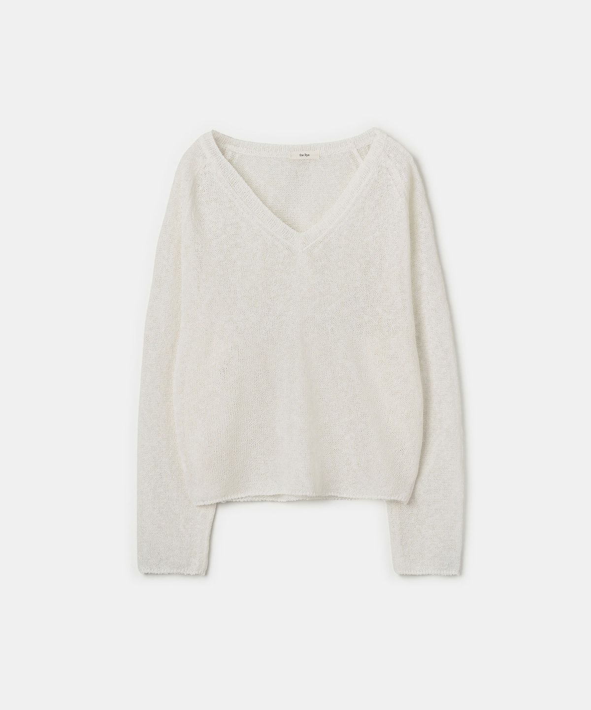 더라이(THERYE) V-neck Pullover(White)