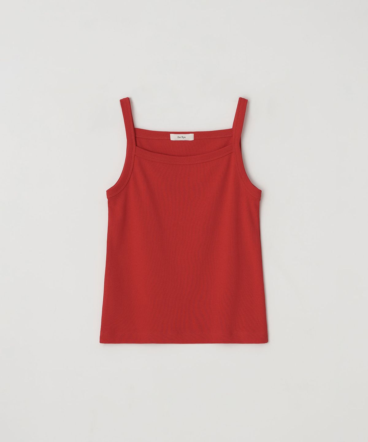 더라이(THERYE) Cotton Ribbed Sleeveless(Red)