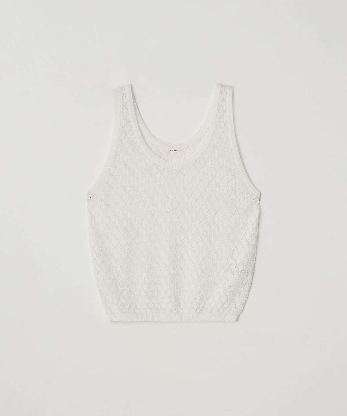 더라이(THERYE) Net Sleeveless Knit(Ivory)