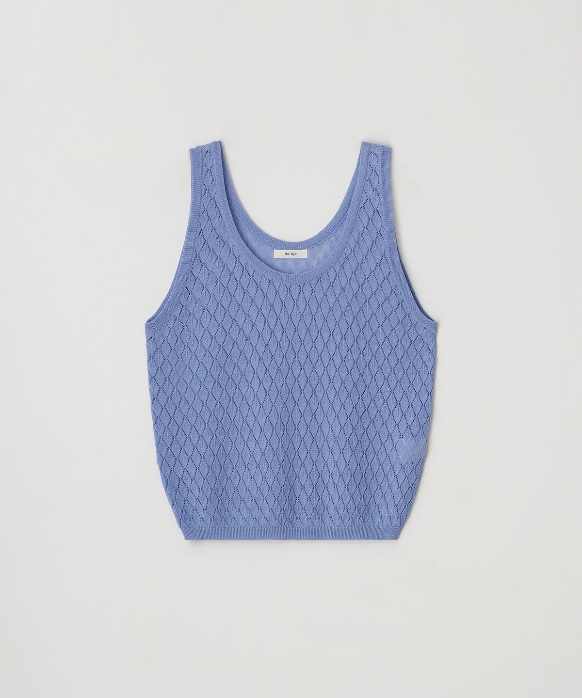 더라이(THERYE) Net Sleeveless Knit(Light Blue)