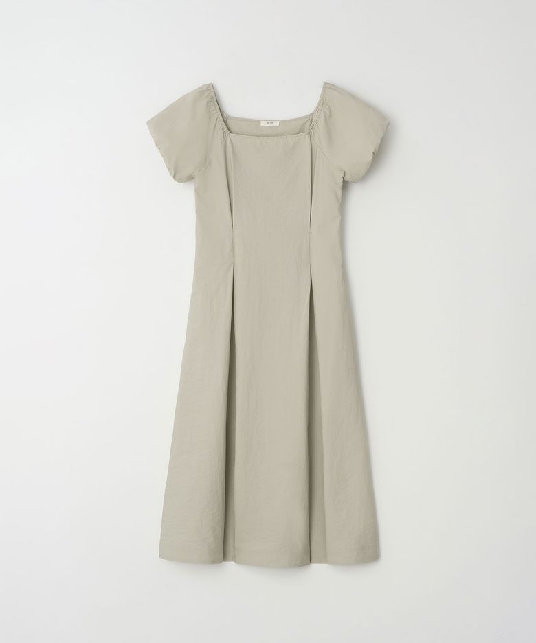 Square-neck Dress(Beige)