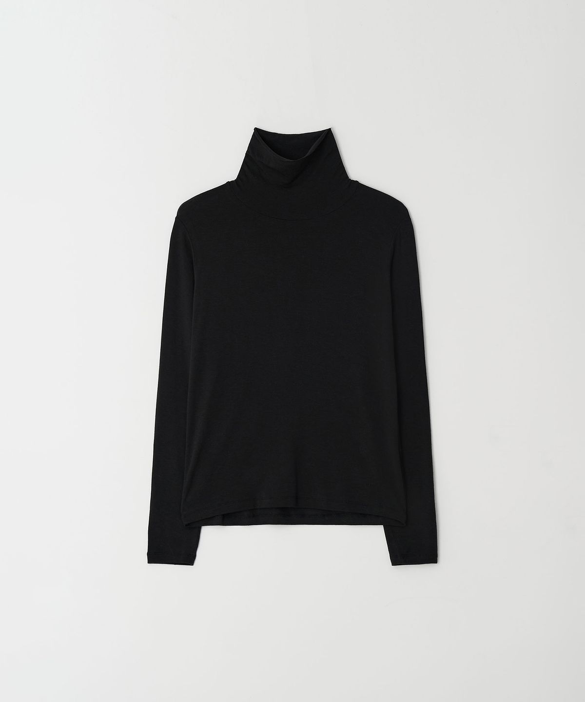 더라이(THERYE) Sheer Turtleneck Top(Black)