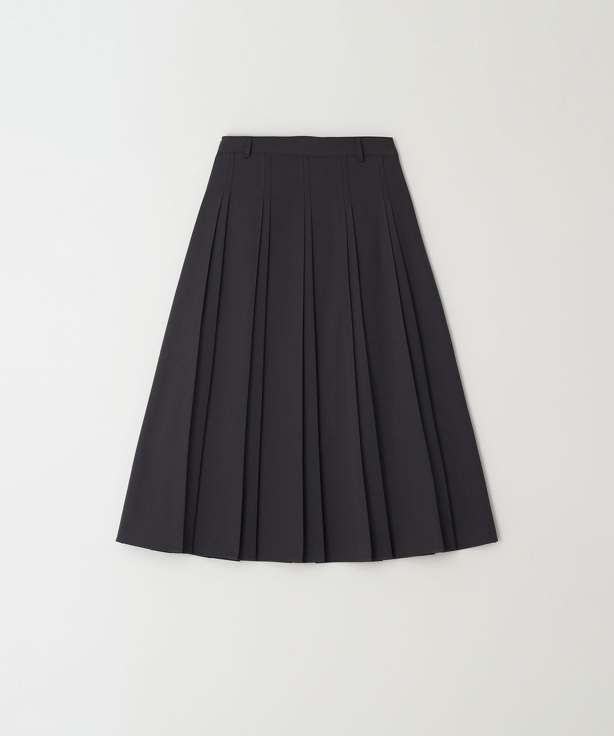 더라이(THERYE) Pintuck Pleats Midi Skirt(Charcoal)