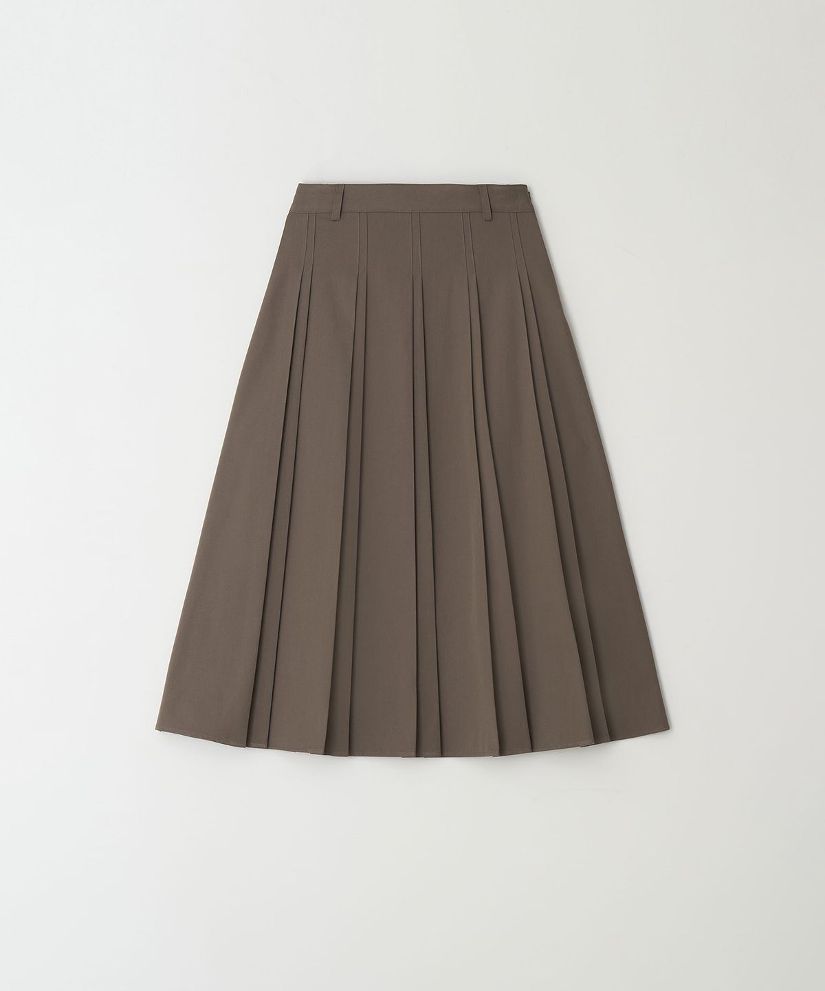 더라이(THERYE) Pintuck Pleats Midi Skirt(Brown)